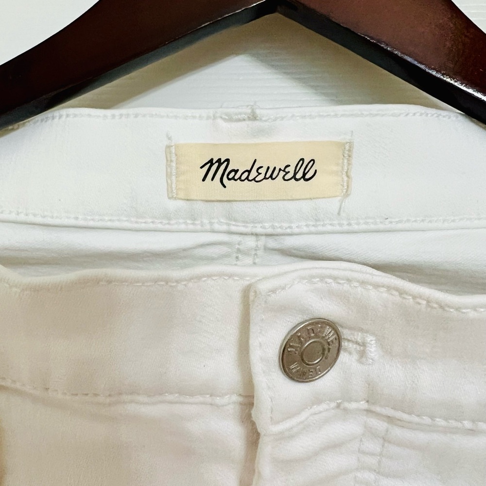 Madewell 9” High Rise Skinny Jeans in Pure White Size 31